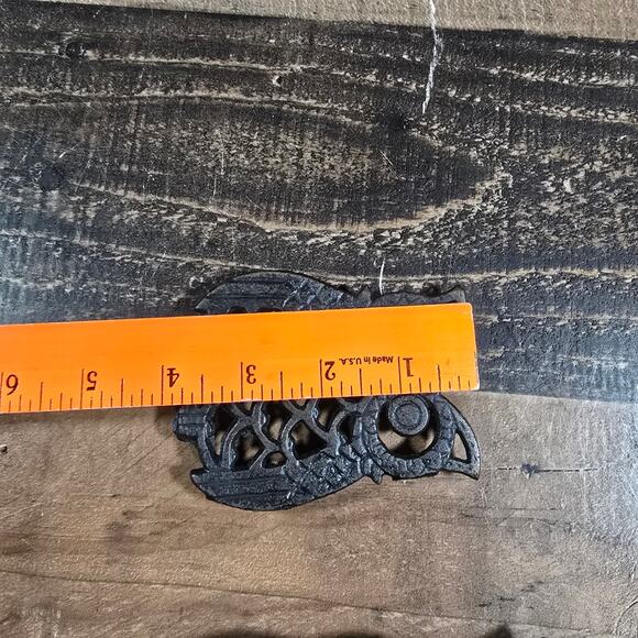 Retro Farmhouse Owl Trivets - Black Cast Iron - Set of 2 - Picture 5 of 7